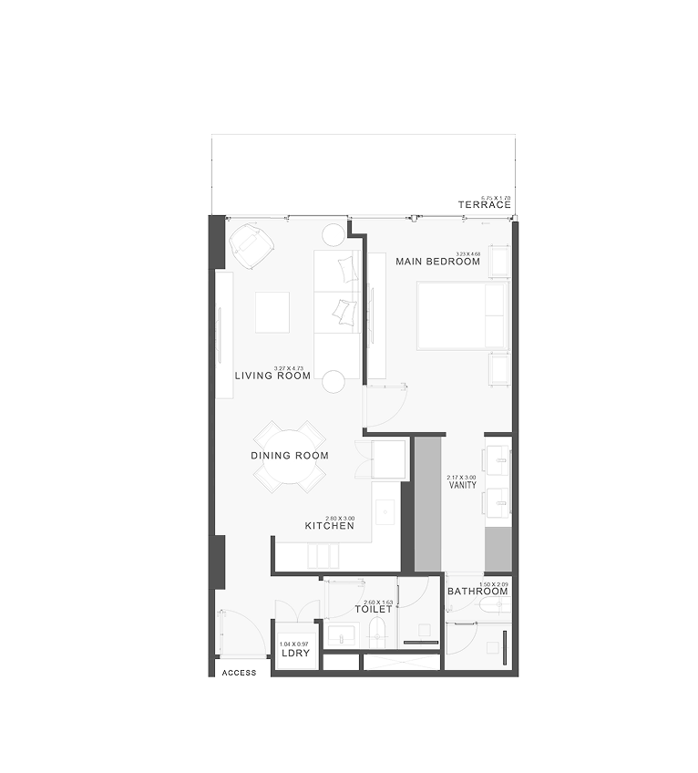 Apartment A Floor Plan